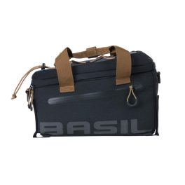   Basil csomagtartó táska Miles Trunkbag, Universal Bridge System, fekete szürke