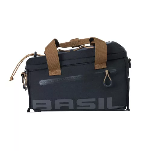 Basil csomagtartó táska Miles Trunkbag, Universal Bridge System, fekete szürke