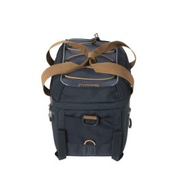   Basil csomagtartó táska Miles Trunkbag, Universal Bridge System, fekete szürke