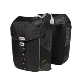   Basil dupla táska Miles Double Bag, Universal Bridge System, fekete lime