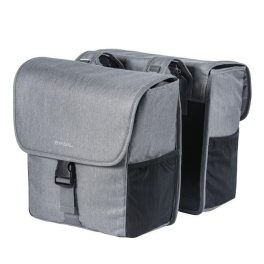   Basil dupla táska Go Double Bag, Universal Bridge System, szürke