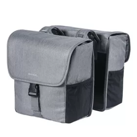   Basil dupla táska Go Double Bag, Universal Bridge System, szürke