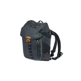   Basil egyoldalas táska és hátizsák Miles Tarpaulin Daypack, Hook ON, fekete narancs