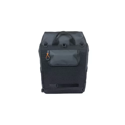 Basil egyoldalas táska és hátizsák Miles Tarpaulin Daypack, Hook ON, fekete narancs